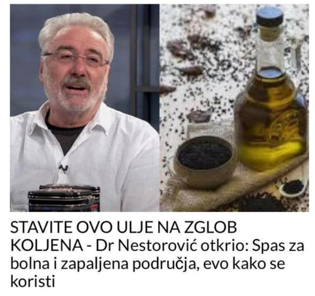 Stavite Ovo Ulje Na Zglob Koljena Dr Nestorovi Otkrio Spas Za Bolna