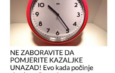 NE ZABORAVITE DA POMJERITE KAZALJKE UNAZAD! Evo kada počinje zimsko računanje vremena – spavat ćemo sat duže od ovog datuma