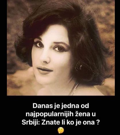 ZNATE LI KO JE ŽENA SA SLIKE IZ 1991. GODINE, SUMNJAMO DA ĆETE POGODITI ...